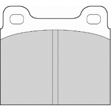 FD50A NECTO Комплект тормозных колодок, дисковый тормоз