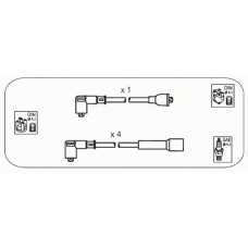 ABS5 JANMOR Комплект проводов зажигания