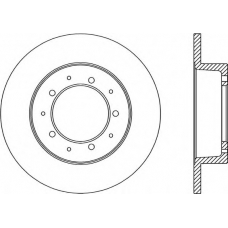 BDA1061.10 OPEN PARTS Тормозной диск
