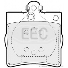 BRP1063 EEC Комплект тормозных колодок, дисковый тормоз