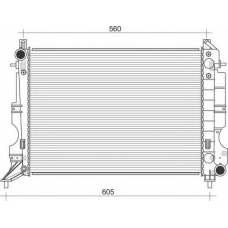 350213114700 MAGNETI MARELLI Радиатор, охлаждение двигателя