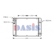 170110N AKS DASIS Радиатор, охлаждение двигателя