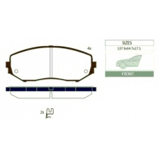 1060 F Goodwill Комплект тормозных колодок, дисковый тормоз