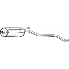 284-011 BOSAL Глушитель выхлопных газов конечный