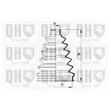 QJB863 QUINTON HAZELL Комплект пылника, приводной вал