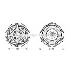 MSC421 Prasco Сцепление, вентилятор радиатора