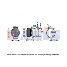 851898N AKS DASIS Компрессор, кондиционер