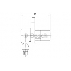 0 265 006 233 BOSCH Датчик, частота вращения колеса
