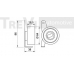 TD1202 TREVI AUTOMOTIVE Натяжной ролик, ремень ГРМ