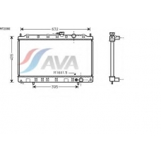 MT2080 AVA Радиатор, охлаждение двигателя