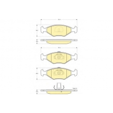 6115332 GIRLING Комплект тормозных колодок, дисковый тормоз