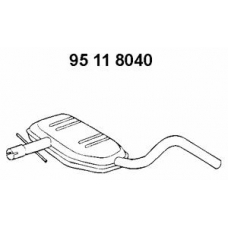 95 11 8040 EBERSPACHER Средний глушитель выхлопных газов