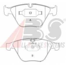 P 06 031 ABS Комплект тормозных колодок, дисковый тормоз