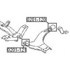 0201-121 ASVA Подвеска, рычаг независимой подвески колеса