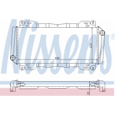 620931 NISSENS Радиатор, охлаждение двигателя