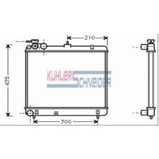 5703501 KUHLER SCHNEIDER Радиатор, охлаждение двигател