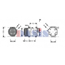 850749N AKS DASIS Компрессор, кондиционер