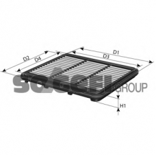 A1398 PURFLUX Воздушный фильтр