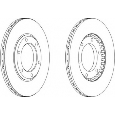 DDF2181 FERODO Тормозной диск
