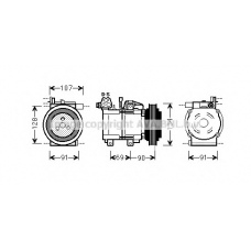 HYK278 Prasco Компрессор, кондиционер