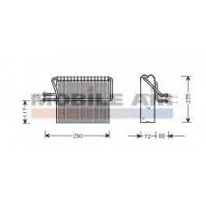 4300V004 VAN WEZEL Испаритель, кондиционер