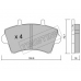 561.0 TRUSTING Комплект тормозных колодок, дисковый тормоз