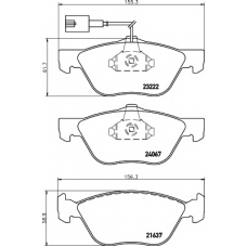 8DB 355 011-211 HELLA PAGID Комплект тормозных колодок, дисковый тормоз