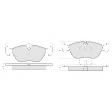 PF1402 PROCODIS FRANCE Комплект тормозных колодок, дисковый тормоз