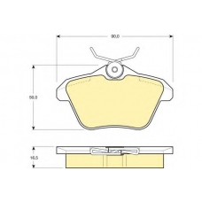 6111471 GIRLING Комплект тормозных колодок, дисковый тормоз
