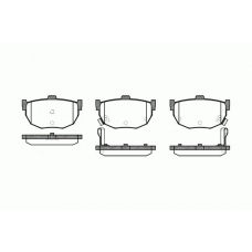 0294.12 REMSA Комплект тормозных колодок, дисковый тормоз