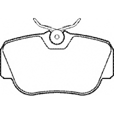 BP571 QH Benelux Комплект тормозных колодок, дисковый тормоз