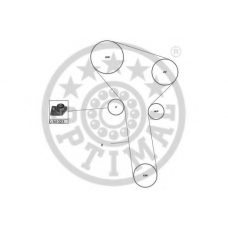 SK-1580 OPTIMAL Комплект ремня грм