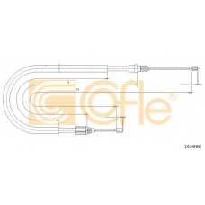 10.6696 COFLE Трос, стояночная тормозная система