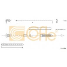10.0384 COFLE Тросик газа