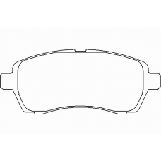 P 24 072 BREMBO Комплект тормозных колодок, дисковый тормоз