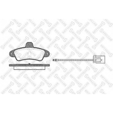 444 002-SX STELLOX Комплект тормозных колодок, дисковый тормоз