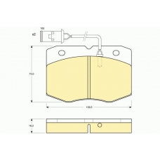 6111119 GIRLING Комплект тормозных колодок, дисковый тормоз