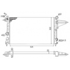 350213501003 MAGNETI MARELLI Радиатор, охлаждение двигателя