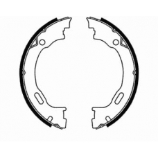 08720 KAWE Комплект тормозных колодок, стояночная тормозная с