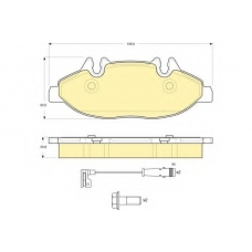 6116004 GIRLING Комплект тормозных колодок, дисковый тормоз