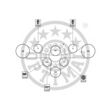 SK-1688 OPTIMAL Комплект ремня ГРМ
