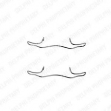 LX0261 DELPHI Комплектующие, колодки дискового тормоза