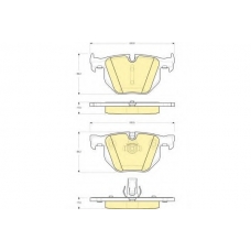 6115602 GIRLING Комплект тормозных колодок, дисковый тормоз