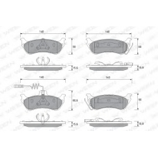 151-1230 WEEN Комплект тормозных колодок, дисковый тормоз