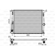 700802 VALEO Радиатор, охлаждение двигателя