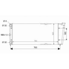 QER1672 QUINTON HAZELL Радиатор, охлаждение двигателя