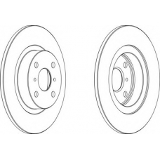 DDF504 FERODO Тормозной диск