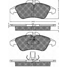10396 BSF Комплект тормозных колодок, дисковый тормоз