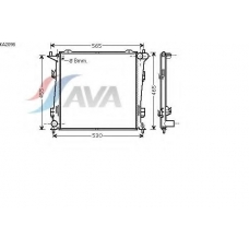 KA2098 AVA Радиатор, охлаждение двигателя
