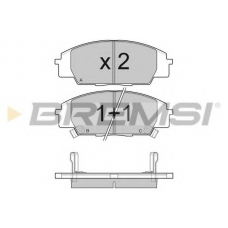 BP3077 BREMSI Комплект тормозных колодок, дисковый тормоз